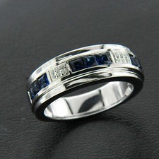 1Ct Princess Cut Sapphire