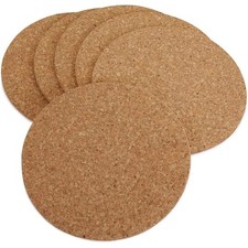 6 x Round Placemats Natural