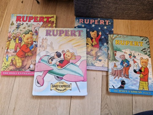 Assorted rupert bear annuals - 4,