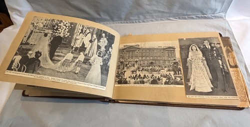 1947 royal wedding scrapbook - royal,