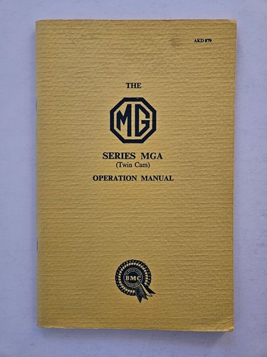 Mga twin cam operation - mga,