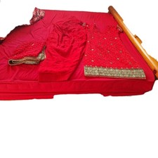 Punjabi Suit Red Colour
