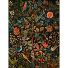 Birds blooming trees in - on,