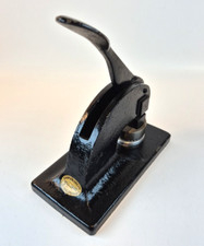 Shaw & Blake Ltd Embossing Press Bell Yard Temple Bar London Black Vintage 4cm