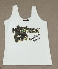 Hooters Guadalajara Mexico Vintage Authentic Vest Tank Top Tight Fitting Small 