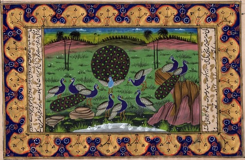 Indo persian bird art handmade - indo,