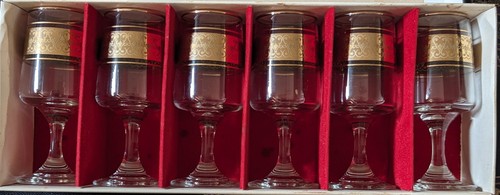 Dema sherry glass gold - x6,