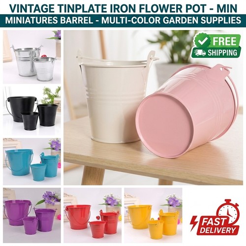 Vintage metal mini flower - metal,