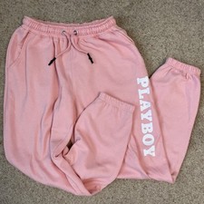 Playboy x Missguided Pink Joggers Size 10