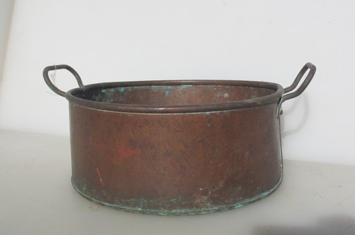Antique copper jam pan - copper,
