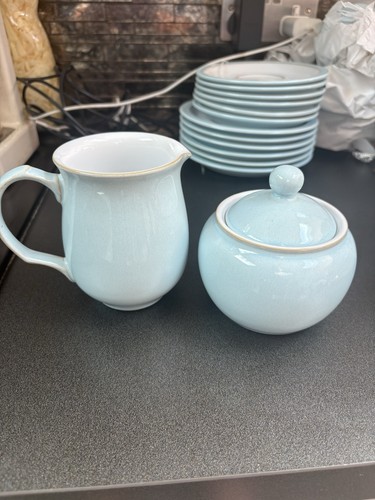 Denby blue linen 5pt milk - 0.5pt,
