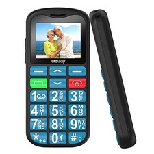 Big Button Mobile Phone for Elderly, Easy to Use Basic Mobile Phone, SIM Blue