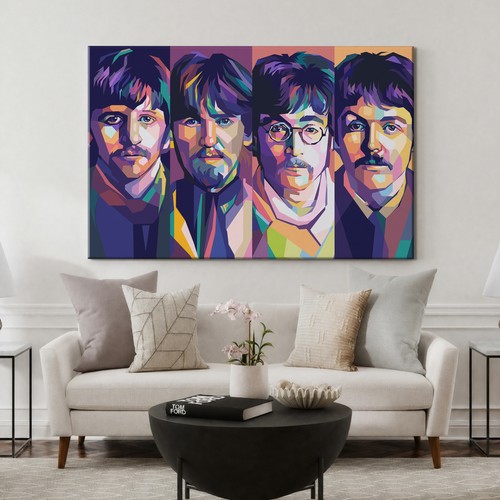 The beatles canvas print - beatles,