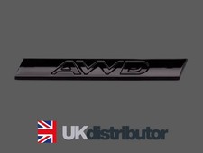 Gloss Black AWD Badge Decal