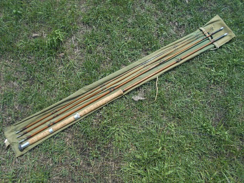 Hardy bamboo rod double - rod, handle