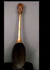 Old Tribal Giant Bamum  Ceremonial Spoon Figure    ---  Cameroon  63