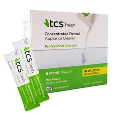 TCS Fresh Denture Cleaner ~ 24 Weekly Dose 6 Month Concentrated Sachets Dental