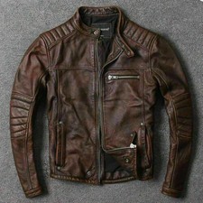 Men's Real Leather Motorcycle