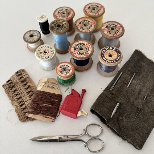 Vintage sewing haberdashery - sewing,