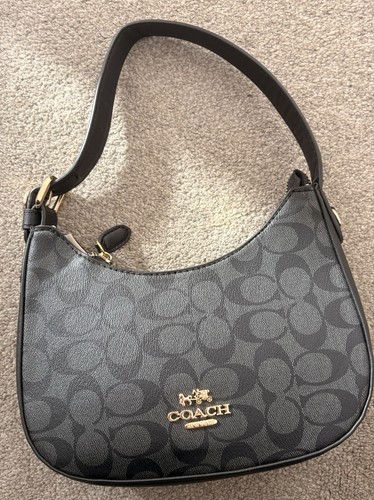 Coach leather small shoulder - leather,