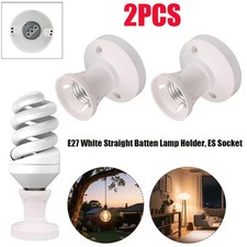 2x Edison Screw E27 White