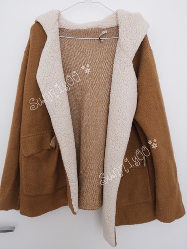 Pull bear brown coat with - &,