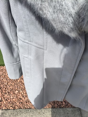 Light grey coat with - grey,
