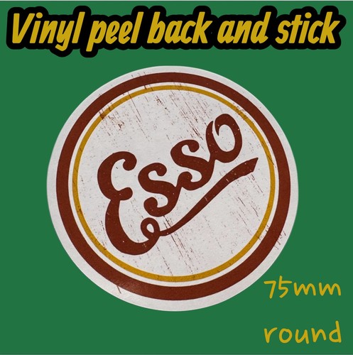 Esso retro vinyl sticker car - esso,