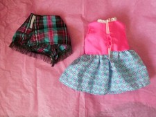 Dolls clothes fit ANGELINA BALLERINA DOLLS or other 6" dolls Dress Tartan Cape