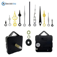 Extra Long Ticking Quartz Clock Movement Mechanism Motor 26mm Shaft Metal Hands