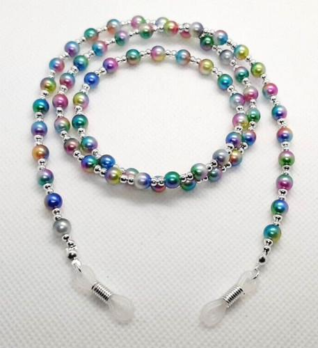Rainbow pearl beaded - rainbow,