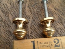 pair of small brass apothecary