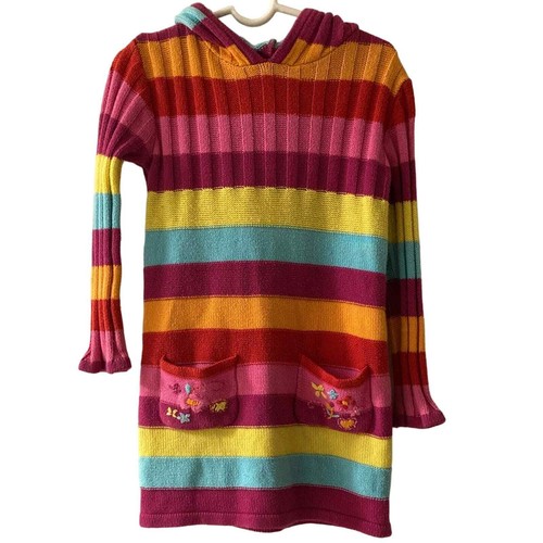 Rainbow knit sweater dress - rainbow,