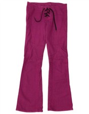 MISS SIXTY Womens Low Waist Bootcut Jeans W30 L33  Burgundy Cotton CL06
