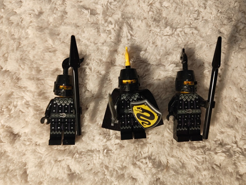 Lego black serpent knight - knight, x3
