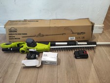 DEWINNER Cordless Pole Hedge Trimmer, Telescopic Long Reach-READ DESCRIPTION-
