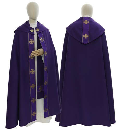 Purple violet gothic cope with - violet,