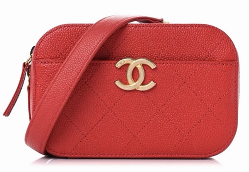 Chanel red caviar quilted - chanel,
