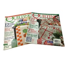 2 McCalls QUILTING Magazines