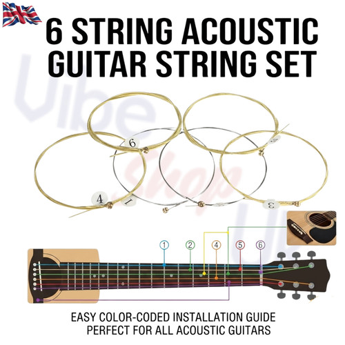 Acoustic guitar strings set - set, of