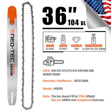 36" Chainsaw Guide Bar 0.404''