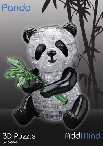 Crystal panda - 3d, panda/