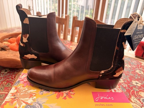 Joules leather chelsea boots - joules,