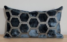 Designers Guild Manipur Delft & Omega Velvet Cushion Cover 35x55 cm 