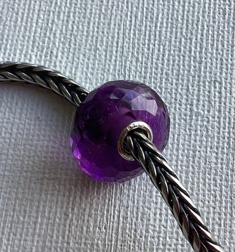 Trollbeads faceted amethyst - faceted,