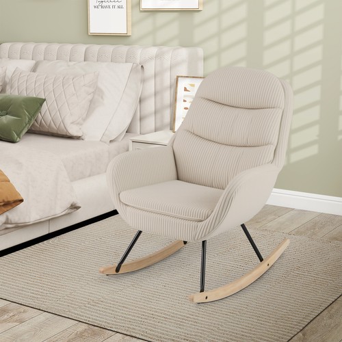 Upholstered rocking chair - rocking,