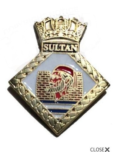 Hms sultan lapel - lapel, pin