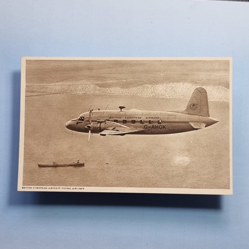 Commercial aircraft postcard - aircraft,