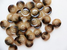 15pcs, 25mm Mid Brown Fine