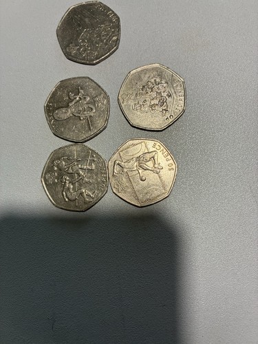 2012 london olympic 50p - 5x,